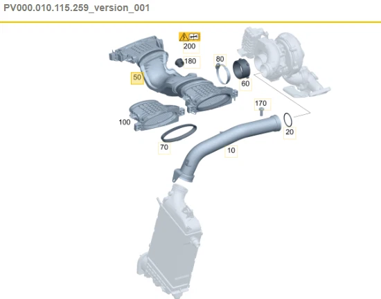 6420901642 FOR MERCEDES E CLASS AIR INTAKE MASS AIR FLOW SENSOR W212 A207 C207 - Image 4 of 4