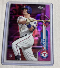 2020 Topps Chrome #33- NICK SOLAK Pink Refractor SP Rookie RC Card.. rookie card picture