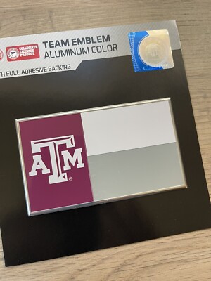 Texas A&M Aggies Metal Car Auto Emblem Logo State Of Texas Sticker FREE SHIPPING