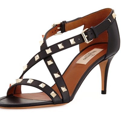 Valentino Rockstud Crisscross 70mm Sandal $945