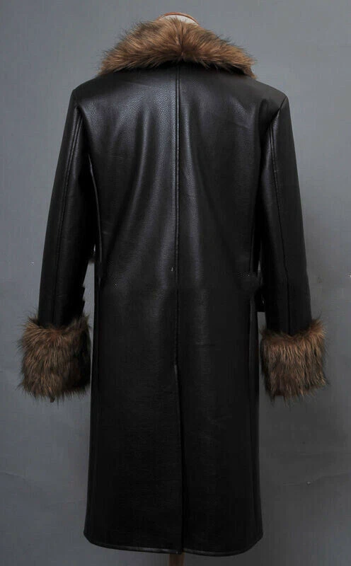 Batman Arkham Origins Pingüino Plisado Cuello Piel Abrigo Disfraz Disfraz Halloween/ Foto 3 de 4