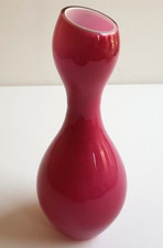 Rosenthal Home Design Hollywood Glas Vase Pink Cranberry Cased & Flashed Glas