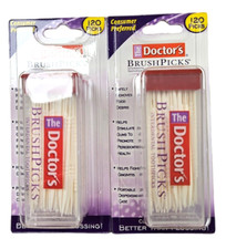 The Doctors Brush Picks Toothpicks 120ct  2 pack 