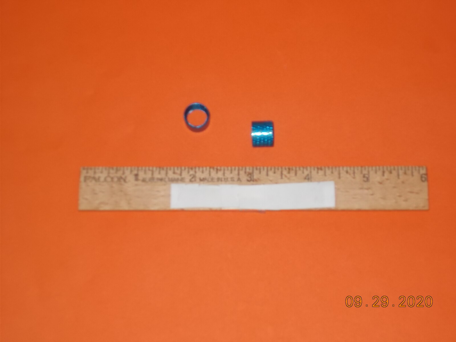 Tobacco Pipe parts & accessories (1) Knurled coupling Anodized