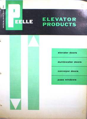 PEELLE Richmond Elevator Products Catalog Neoprene ASBESTOS Door Moulding 1964
