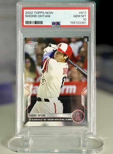 🔥 2022 Topps Now Shohei Ohtani #817 Angels Baseball /6229 - PSA 10 🔥