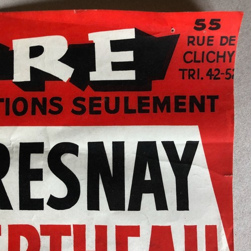 Le Neveu de Rameau - Pierre Fresnay Théâtre de l'œuvre — affiche lithographique - Picture 3 of 6