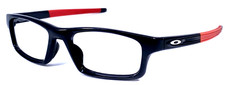 OAKLEY CROSSLINK OX8037-1852 Black Ink/Red 52-18-135 Eyeglasses Frame