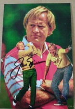 JACK NICKLAUS THE GOLDEN BEAR GOLF G.O.A.T SIGNED CUSTOM ART 4x6 PHOTO PROOF PIC