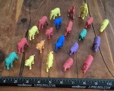 Rubber Animal Toy Figures Lot Of 21 