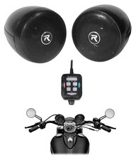 Rockville Motorcycle Bluetooth Audio System Handlebar Speakers For Honda CD250U