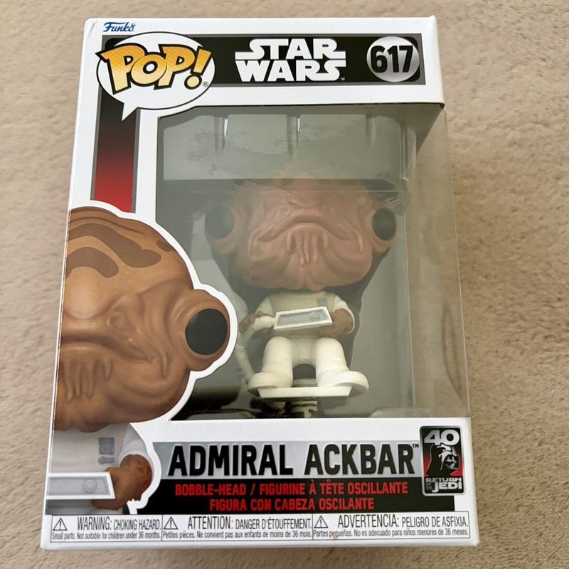 Funko POP! x Star Wars: Admiral Ackbar #617 Vaulted Amazon Exclusive