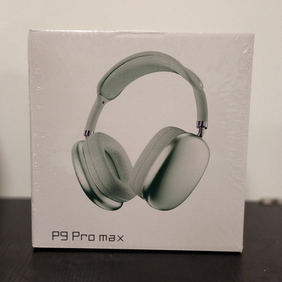 P9 Pro max Bluetooth Over-Ear Headband Headphones, Green, New