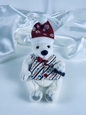 Vintage Coca-Cola Polar Bear Plush Christmas Bean Bag Toy 1990s Coke