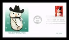 US COVER HOLIDAY SNOWMEN FIRST DAY ISSUE FLEETWOOD