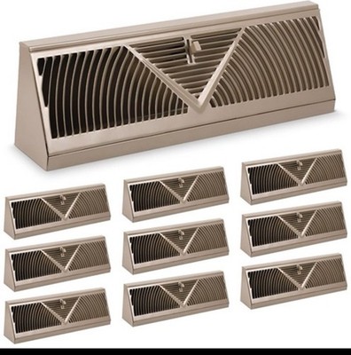 Yaocom 10 Pack Baseboard Register Vent 18 Inch Duct Opening Size Vent Covers
