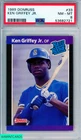 1989 DONRUSS KEN GRIFFEY JR #33 ROOKIE HOF SEATTLE MARINERS RC PSA 8 NM-MT