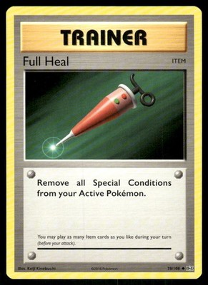 Full Heal 78/108 Uncommon Evolutions Pokemon Near Mint