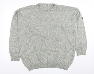 Tom Sayers Herren Pullover Grau XXL Rundhals Acryl Baumwolle