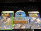 Rayman Raving Rabbids (Microsoft XBOX 360) Complete Art Book Free Shipping