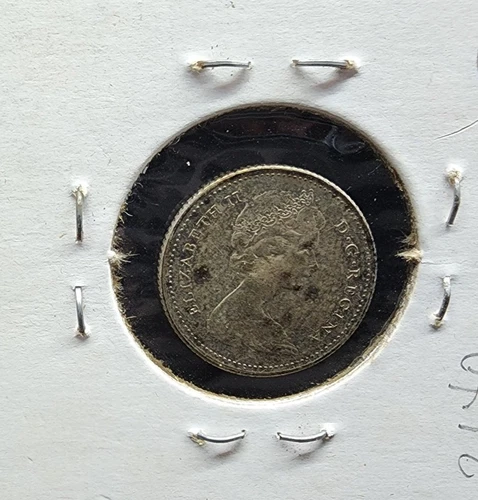 Canada 1965 10 Cents Dime Silver BU Toning US seller