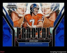 2025 Panini Prizm Black Fractal Blue #6 John Elway 109/199 BRONCOS