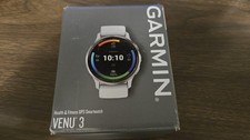 Garmin Venu 3 Silver Stainless Steel Bezel Whitestone Case 45mm 010-02784-00