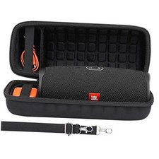 Hard Travel Case for JBL Charge 5/4 Speaker, Black Shock Black Case