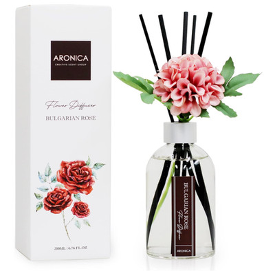 Aronica Flower Diffuser Bulgarian Rose 200ml/6.76 Fl oz Made in Korea
