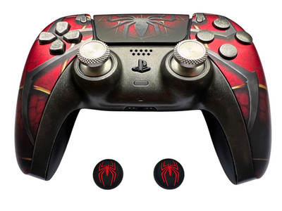 DualSense Wireless-Controller Sony PS5 |Spider-Man Design, Full Case Umbau | NEU