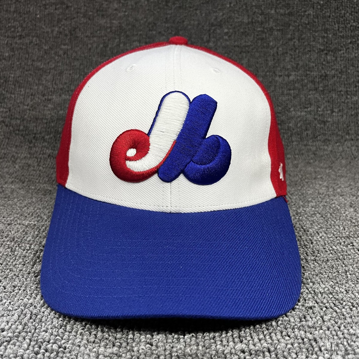 Montreal Expos '47 Brand MVP Cap Red White Blue Adjustable MLB Hat OSFA