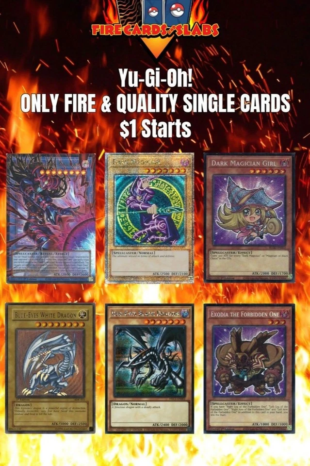 Yu-Gi-Oh! 1 Dollar Starts Vintage Starlights QCRs 1st Editions Overframes