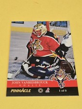 JOHN VANBIESBROUCK & GUY HEBERT  1993-94 SCORE PINNACLE EXPANSION INSERT CARD #1