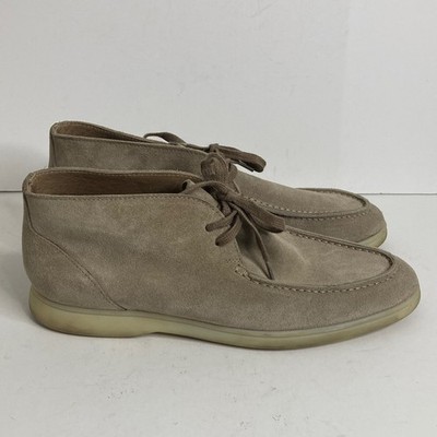 Men\'s Suede Lace-Up Chukka Boots in Light Taupe 11 1/2D Cape Cod Taupe Calf Suede Men main image 4