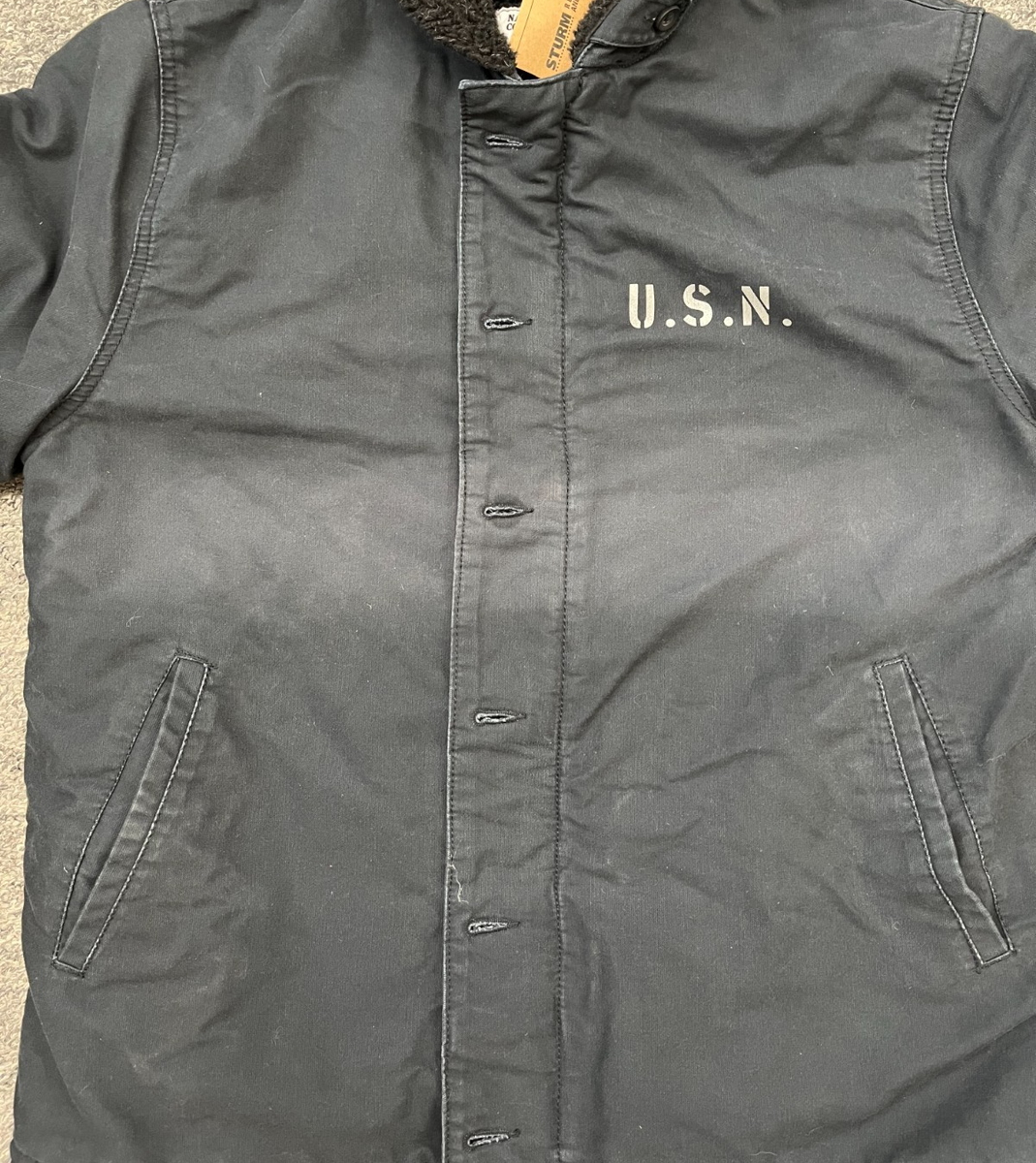 Mil-Tec WW2 USN Naval Deck Jacket - Navy Blue - 42