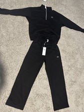 ALO Women s Black 2pc Sweatsuit Set 1/4 Zip F...