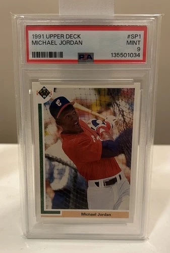 Michael Jordan 1991 Upper Deck SP1 PSA 9 MINT Baseball Rookie RC Centered Graded
