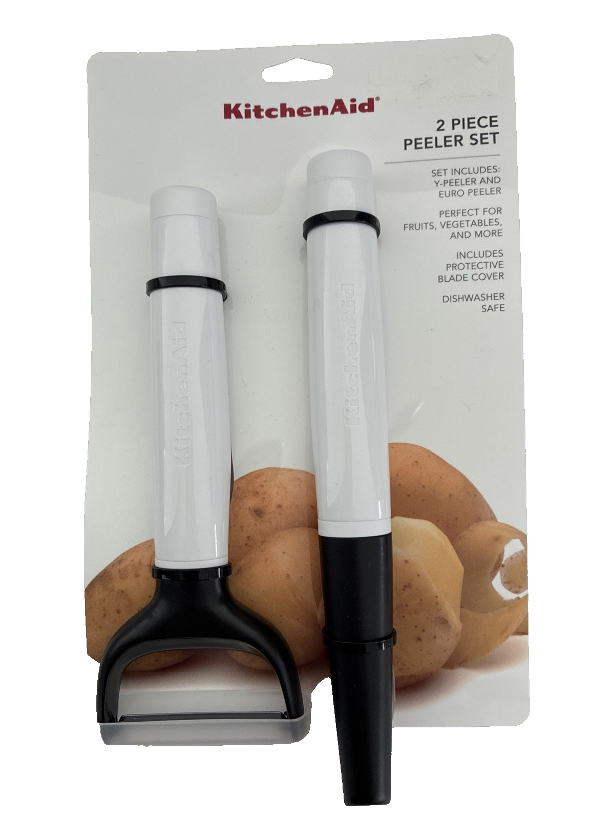 KitchenAid White 2-Piece Peeler Set