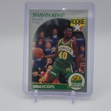 1990-91 NBA Hoops Shawn Kemp Seattle Supersonics Rookie #279 Basketball Card