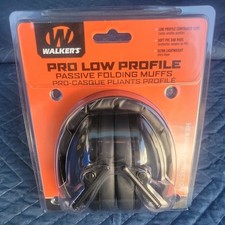 Walker  s Game Ear Pro Low Muff Hearing Protector - Black - GWPFPM1