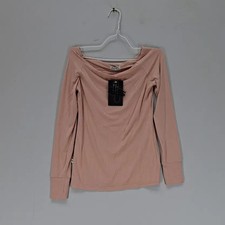 Vintage Women's Pink Long Sleeve T-Shirt from Brand Vintage - Spring/Summer