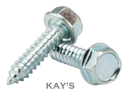 KAYFAST HEXAGON SELF TAPPING SCREWS FLANGED HEX ZINC PLATED TAPPERS 6g 8g 10g 12g 14g