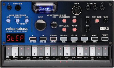 Korg VOLCA NUBASS Vacuum Tube Analog Synthesizer W 19.3 x D 11.5 x H 4.6 cm