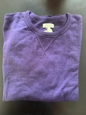 Sonoma Crewneck MEN's Sweater Large Purple Long Sleeve 100 Cotton