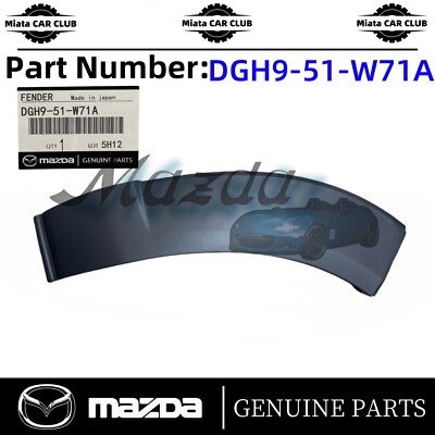 OEM Mazda 2020-2024 CX-30 Front Right Fender Molding Trim DGH9-51