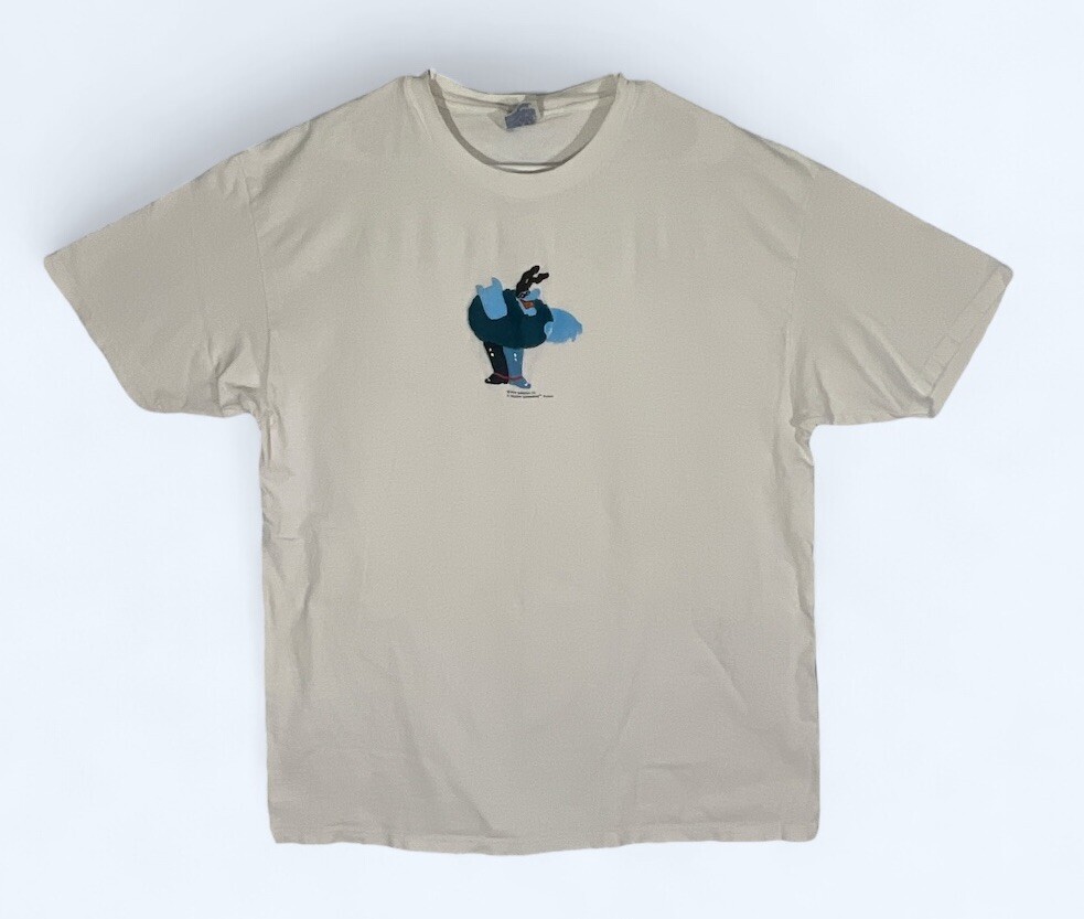 Vintage BEATLES Yellow Submarine Blue Meanie White T - SHIRT XL | eBay