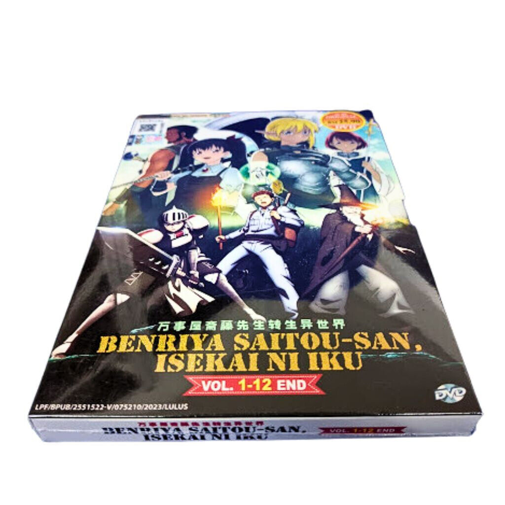 English dubbed of Benriya Saitou-san,Isekai Ni Iku (1-12End) Anime DVD Free  Ship