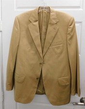 Vitale Barberis Canonico 100% Wool Tan Blazer Jacket Italy sz 44