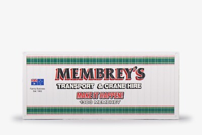 20' Shipping Container - Membreys Special 3 - Conrad 1:50 Scale #99928/13 New