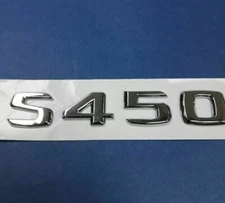 CHROME * S450 * TRUNK LETTER EMBLEM BADGE FOR MERCEDES BENZ S-CLASS AMG